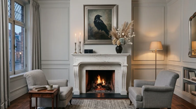 Elegant Halloween mantel ideas