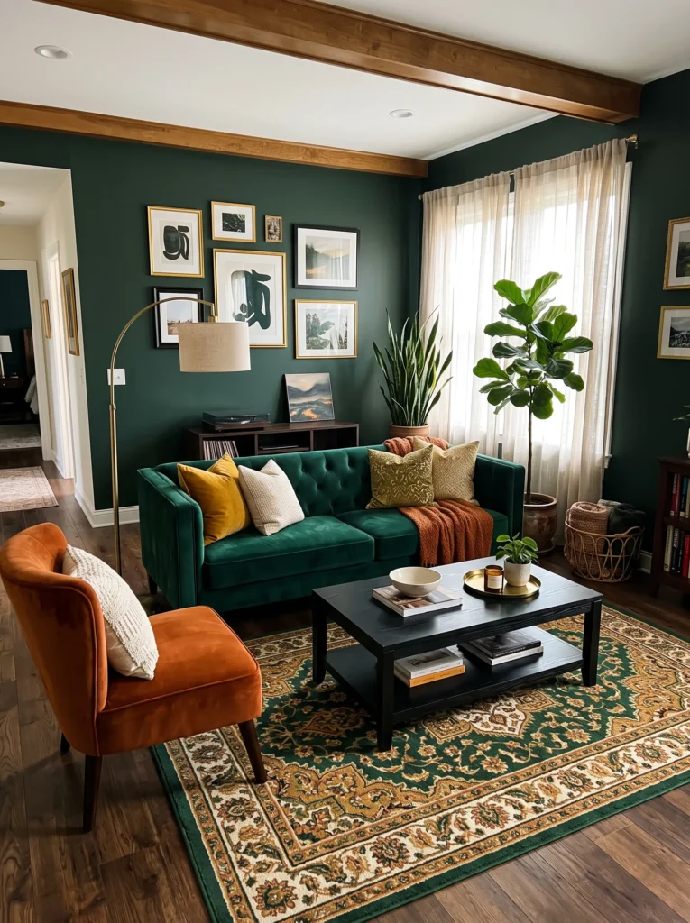 Emerald & Terracotta Reversed Room