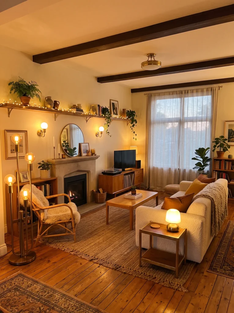 Golden Hour Lounge Setup