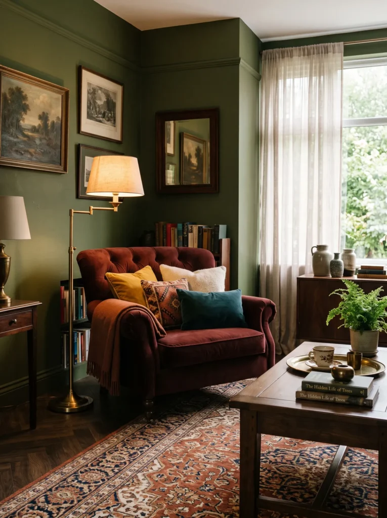 Oxblood & Olive Contrast