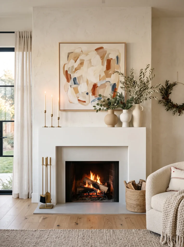 Minimal Mantel Styling