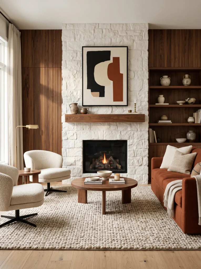 Mixed Texture Layers – Warmth Without Extra Color