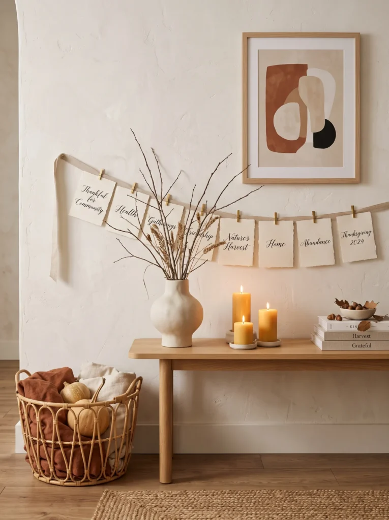 Modern Gratitude Corner