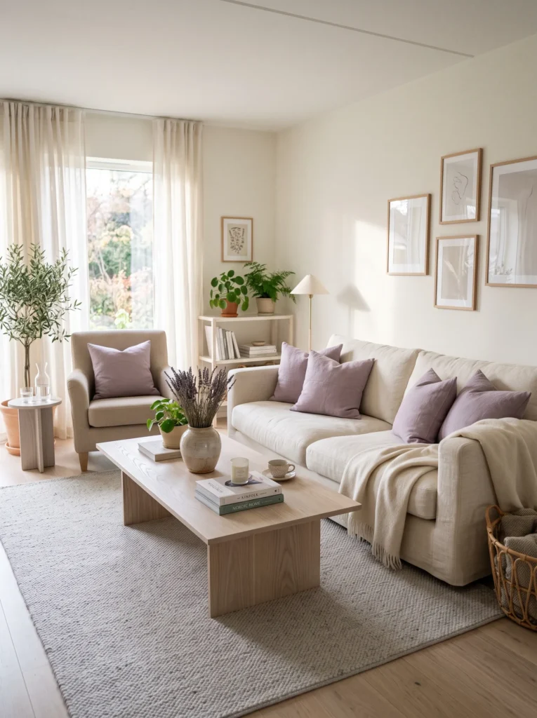 Muted Lavender Touches