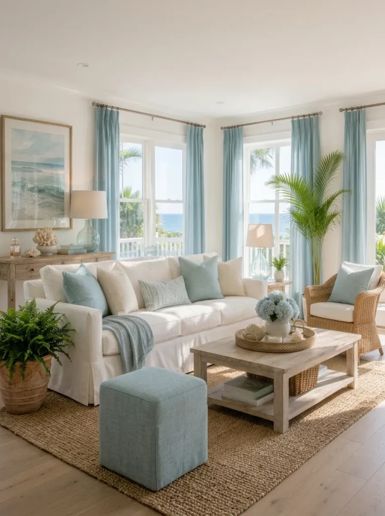 Ocean Blue Curtains