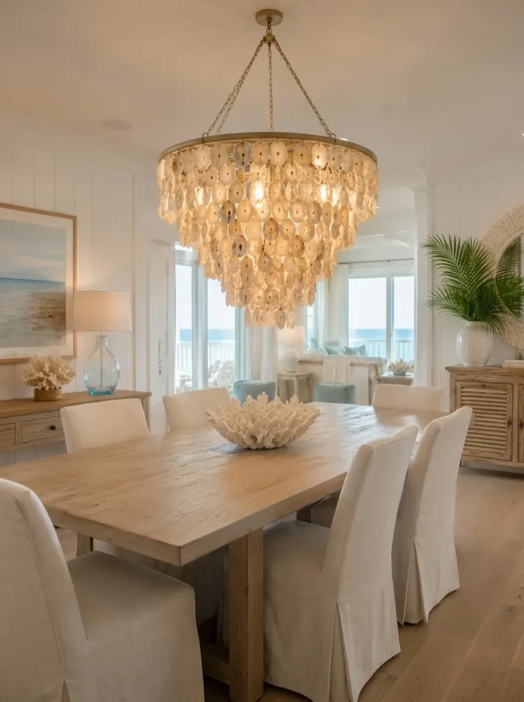Oyster Shell Chandelier