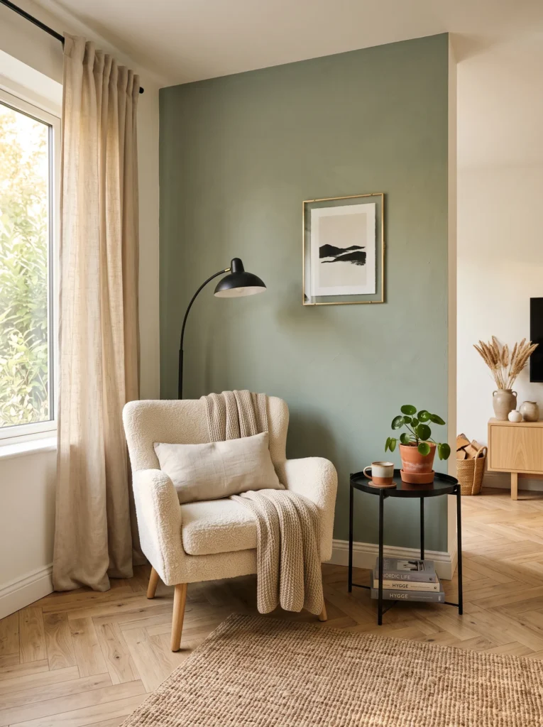 Sage Green Accent Wall