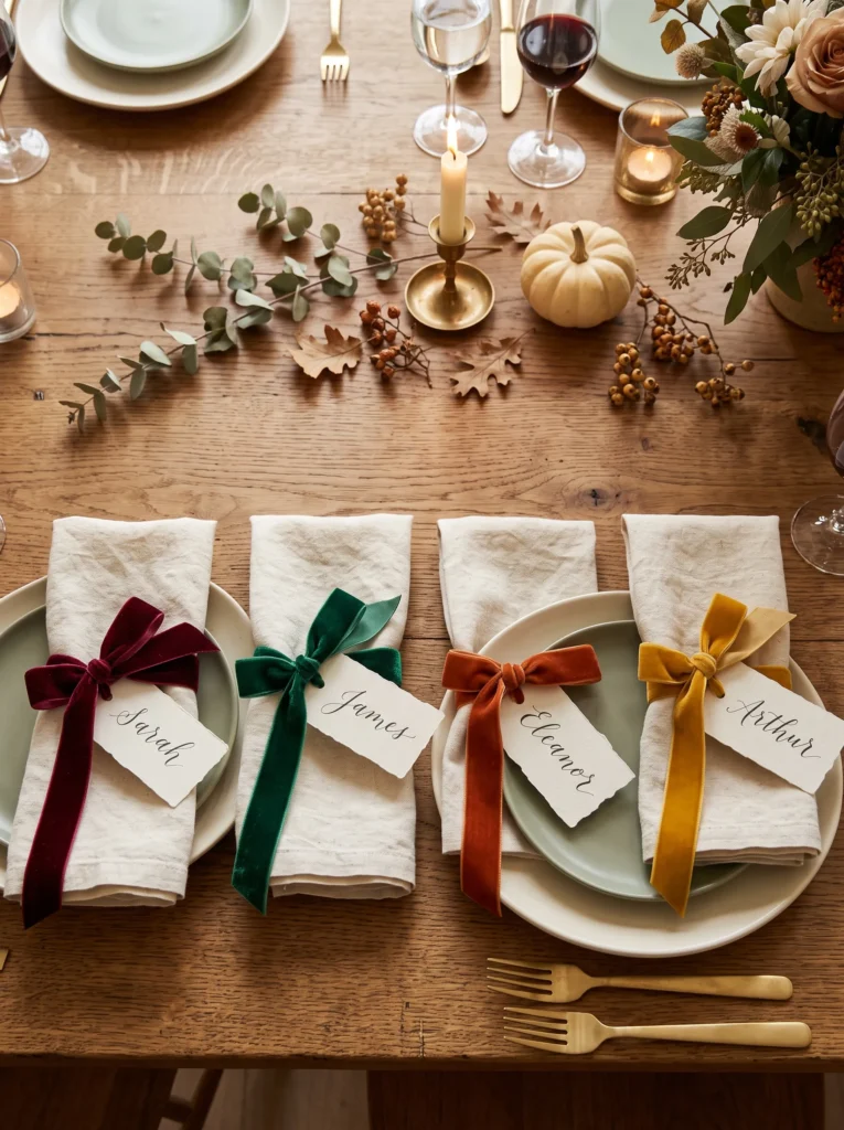Velvet Ribbon Place Cards
