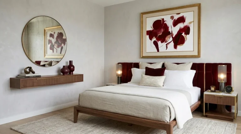 cherry red bedroom ideas