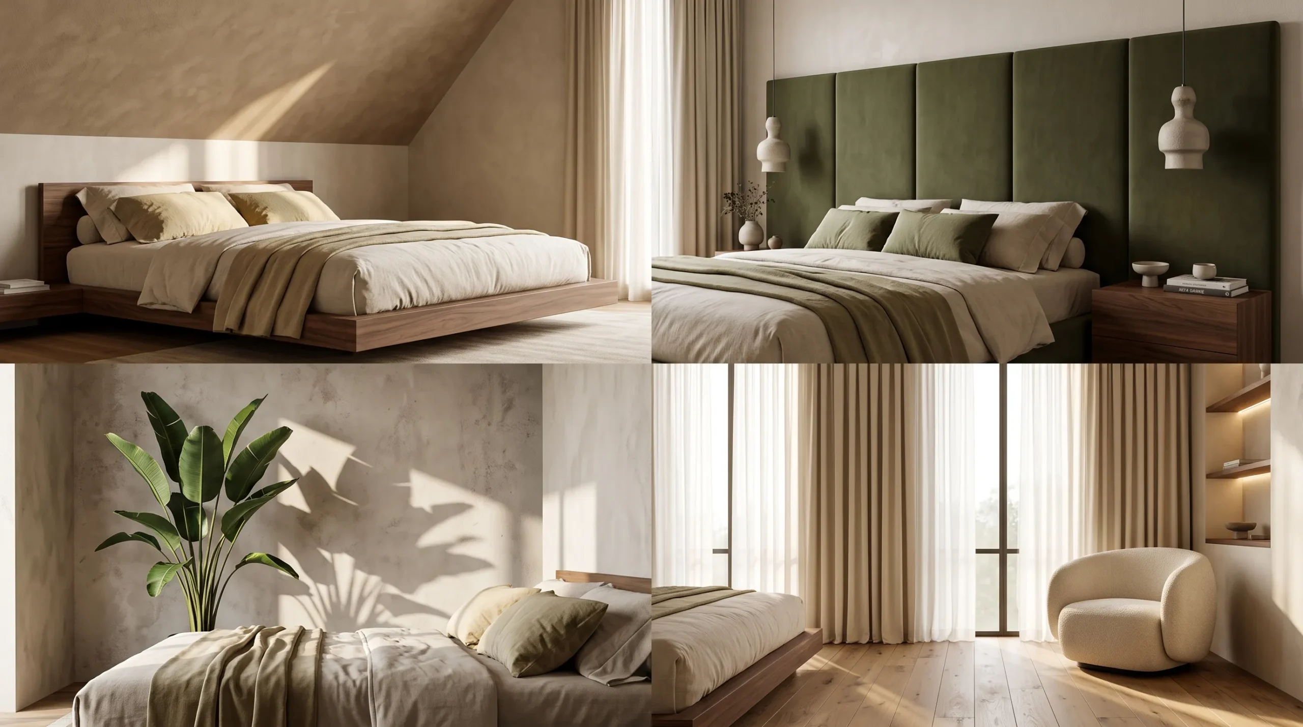earthy minimalist bedroom ideas