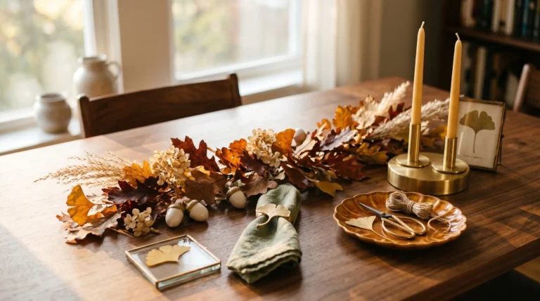 DIY fall leaves decor ideas