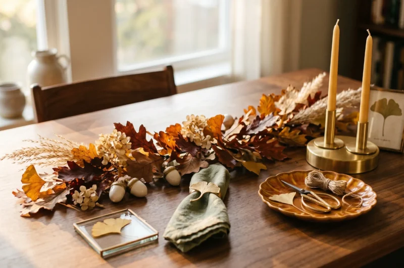 DIY fall leaves decor ideas