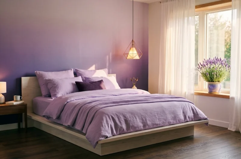 lavender& purple bedroom ideas