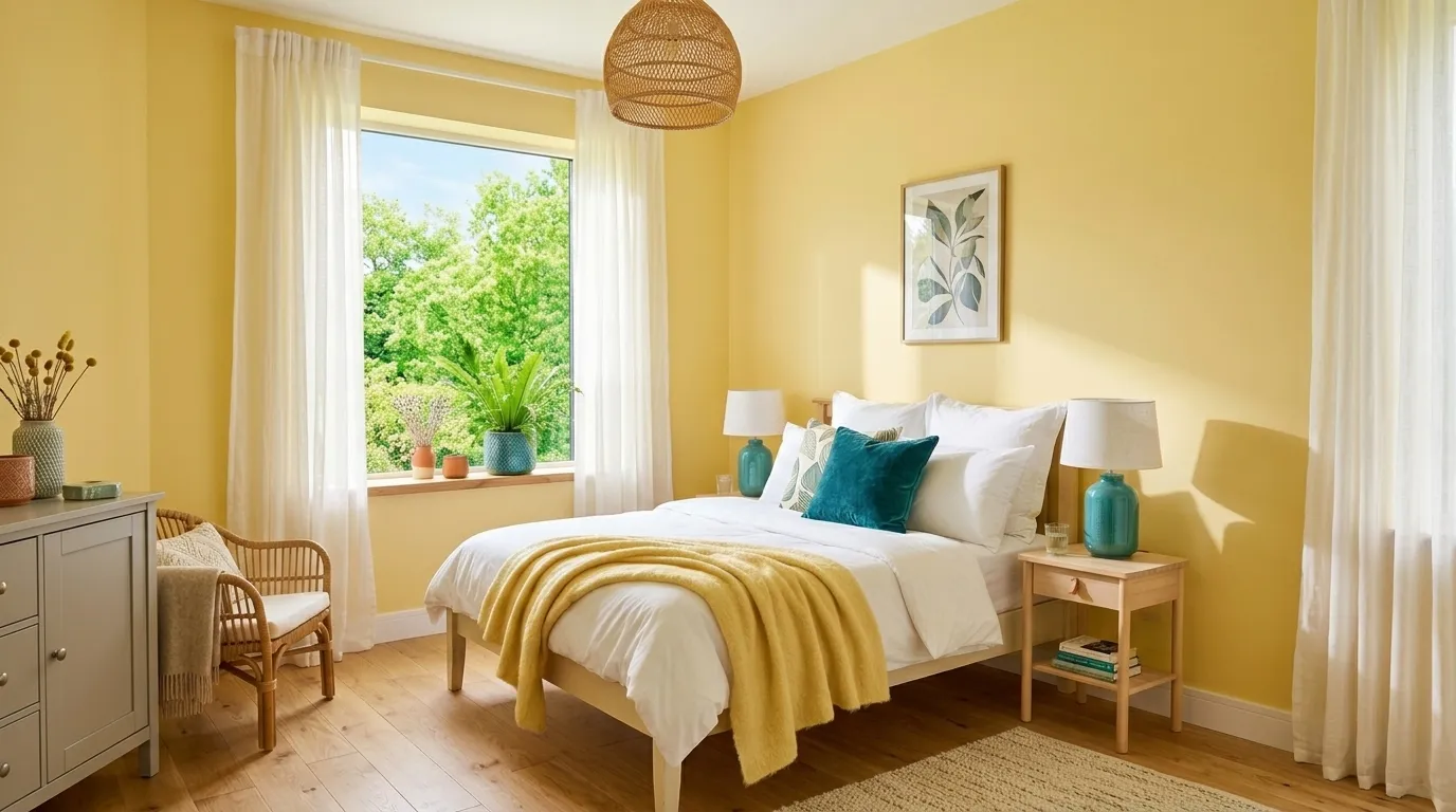 soft yellow bedroom ideas