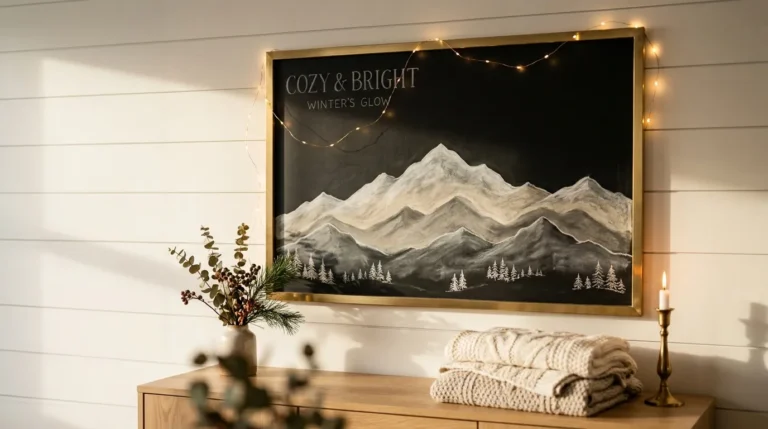 winter chalkboard ideas