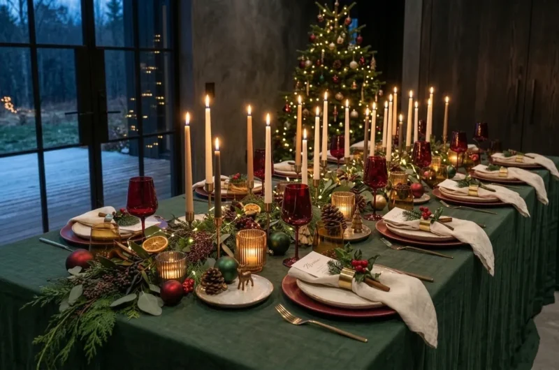 Christmas table setting ideas
