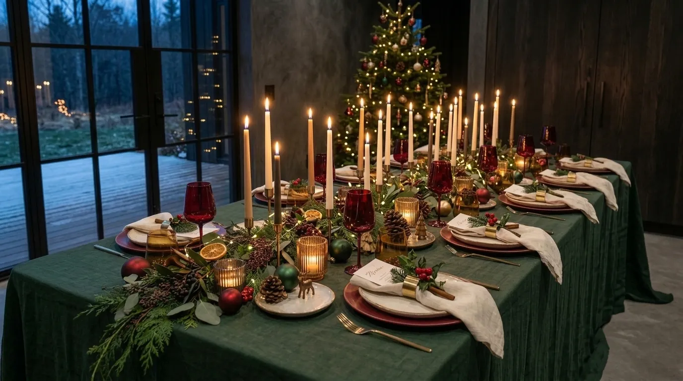 Christmas table setting ideas